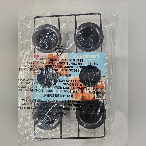 Cuisinart AMB-6POP 6 Cup Popover Pan. Non-stick, dishwasher safe. Alloy Steel - Picture 4 of 5